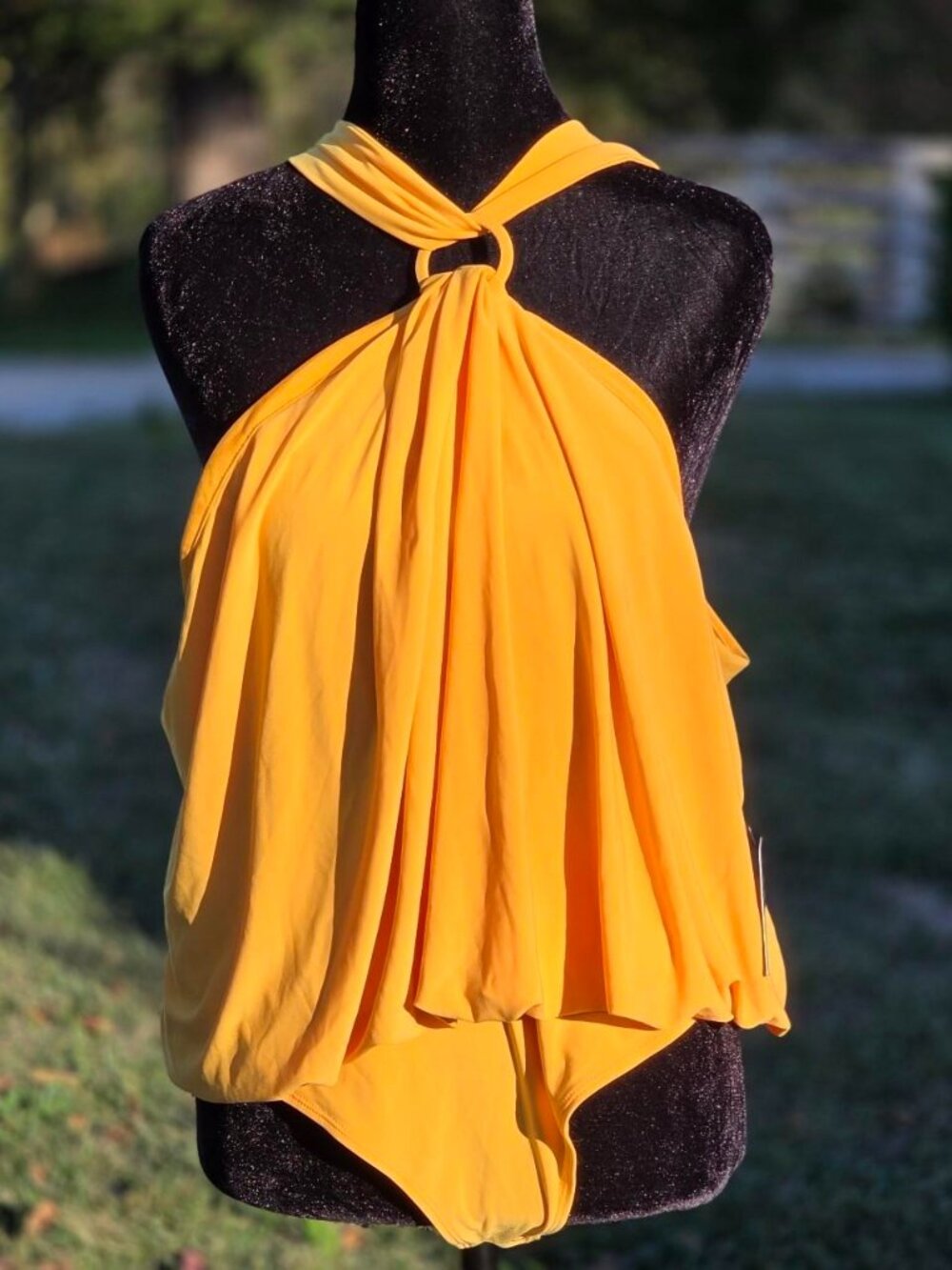 Express Yellow Bodysuit Women's XL New With Tags